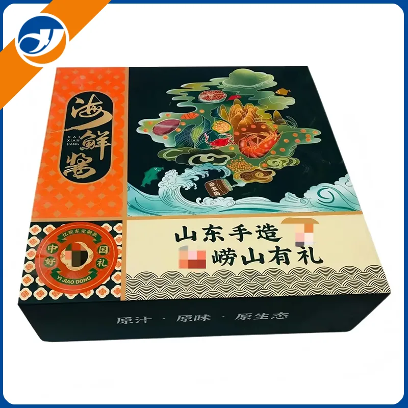 Boîte d'emballage de sauce magnétique pliable