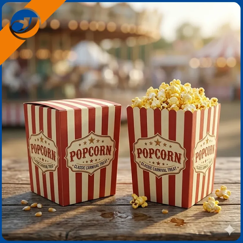Boîte en papier pour pop-corn